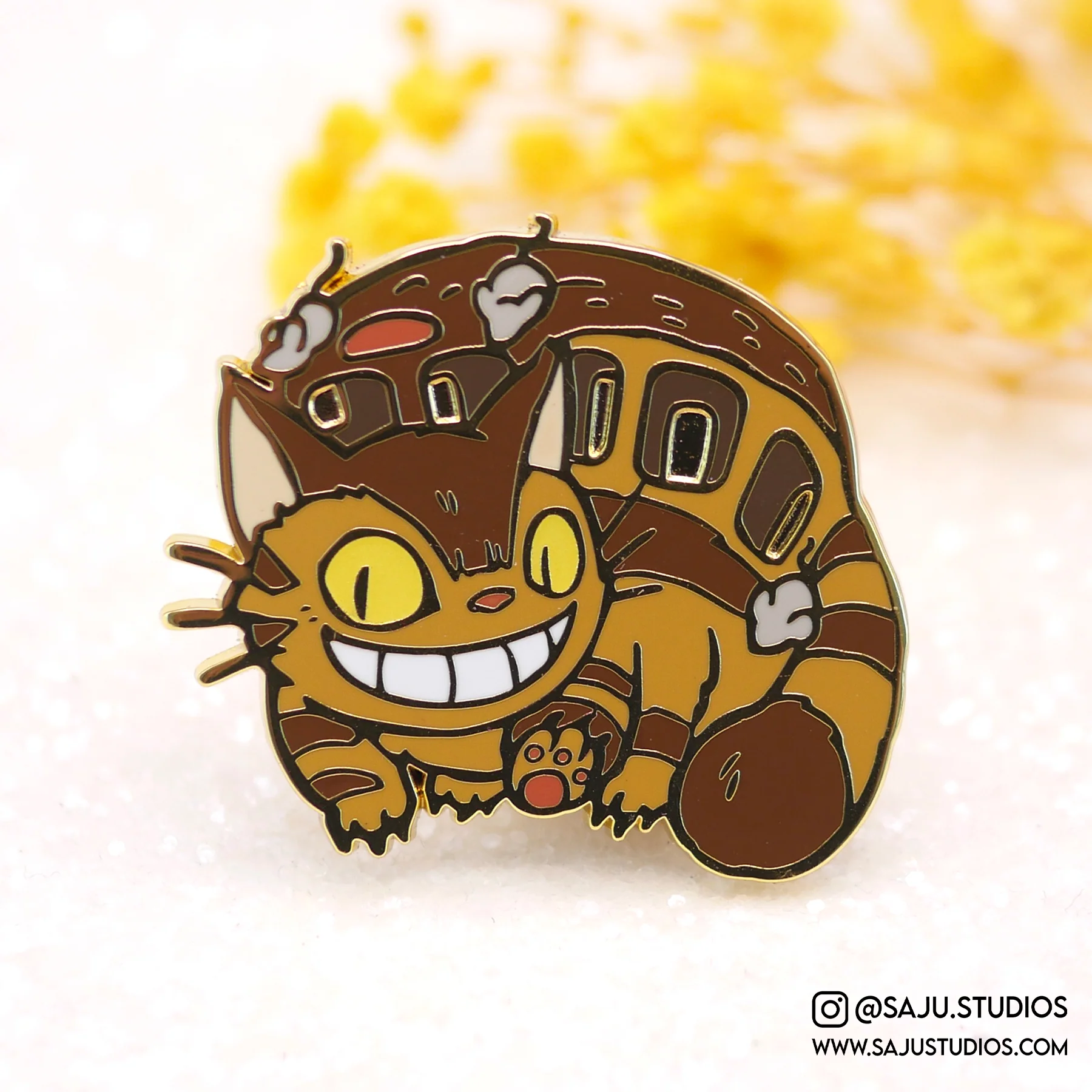 Catbus Enamel Pin