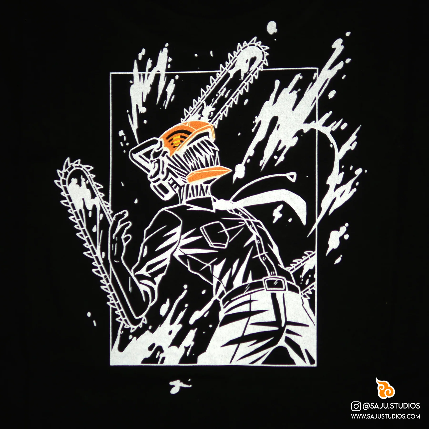 Chainsaw Shirt [Embroidered & Double-Sided] - Image 5