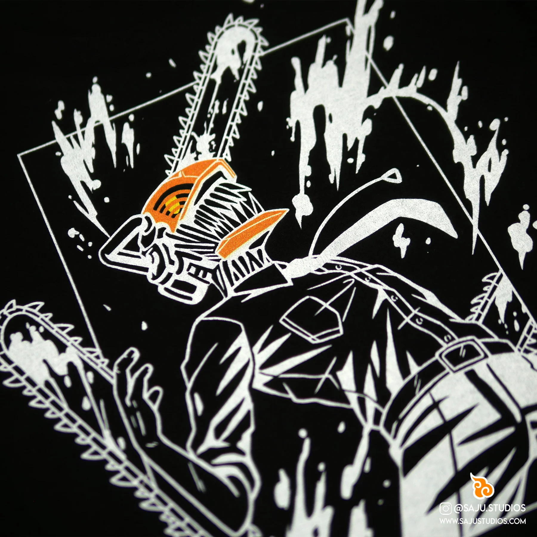 Chainsaw Shirt [Embroidered & Double-Sided] - Image 6