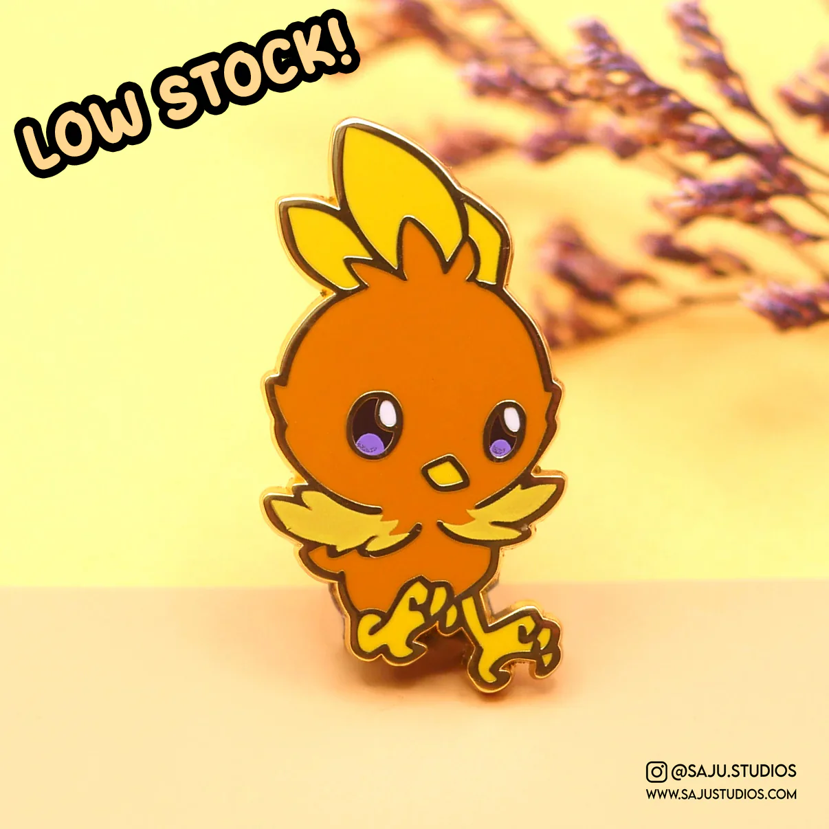 Fire Chick Enamel Pin