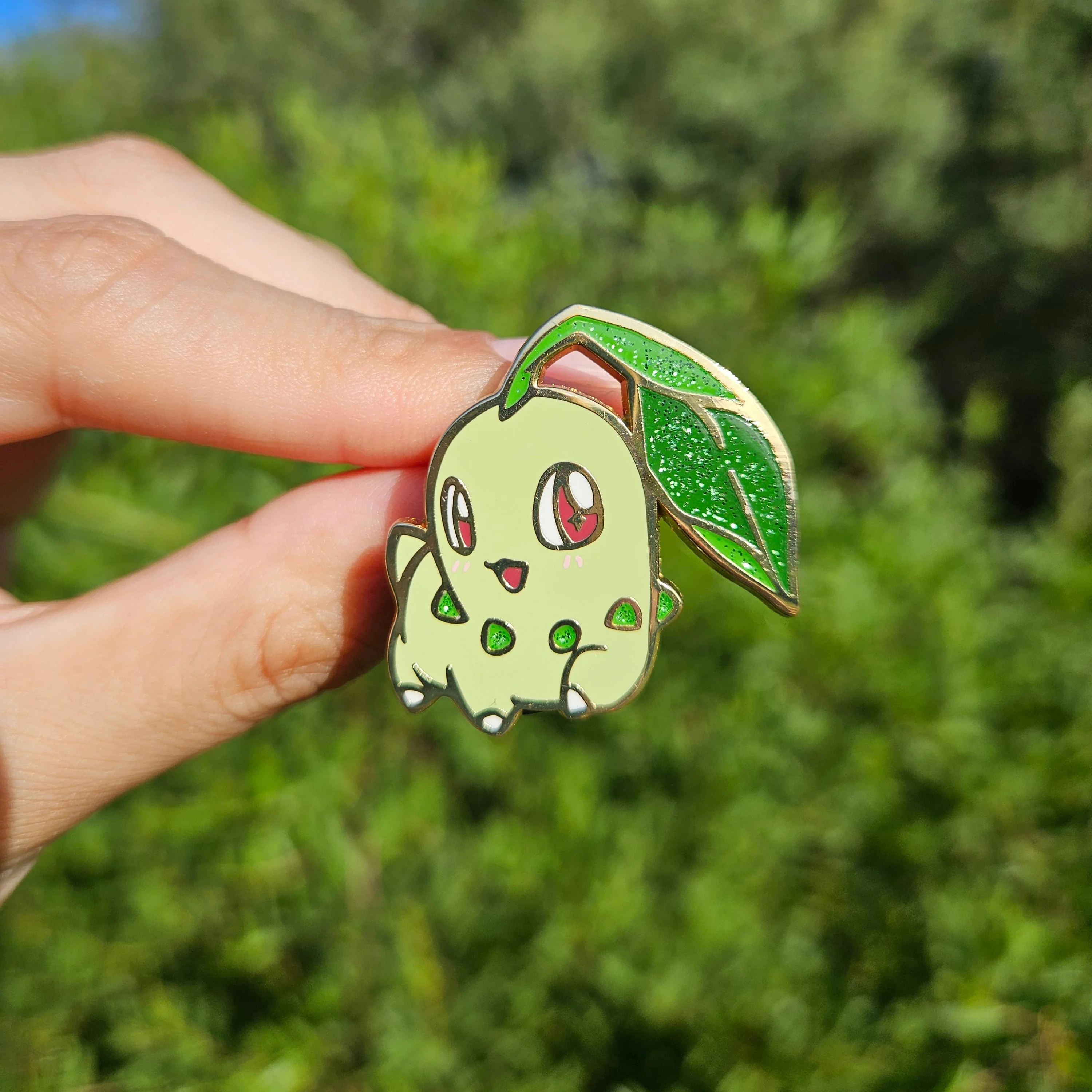 Grass/Leaf Enamel Pin - Image 3