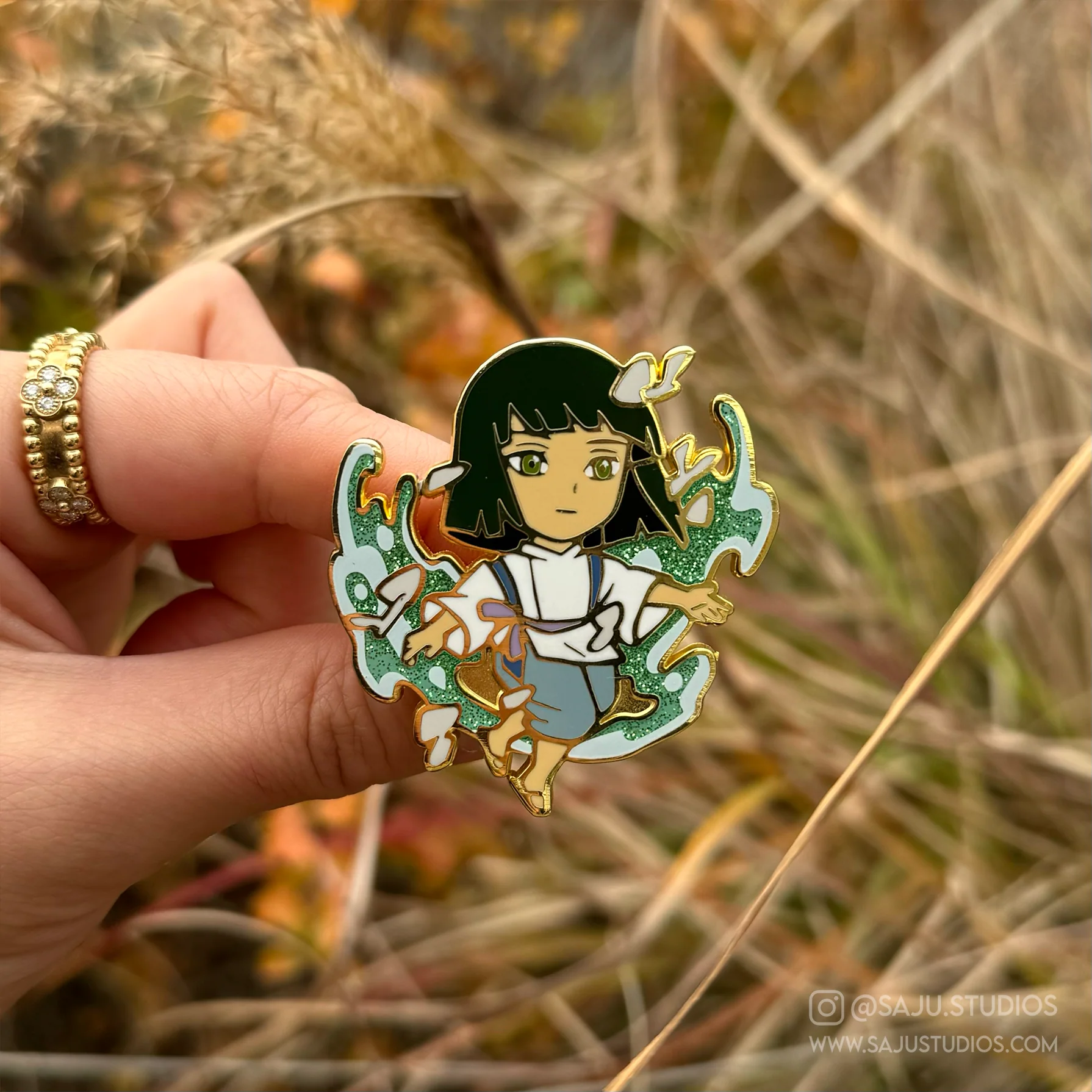 Haku Human Enamel Pin - Image 2
