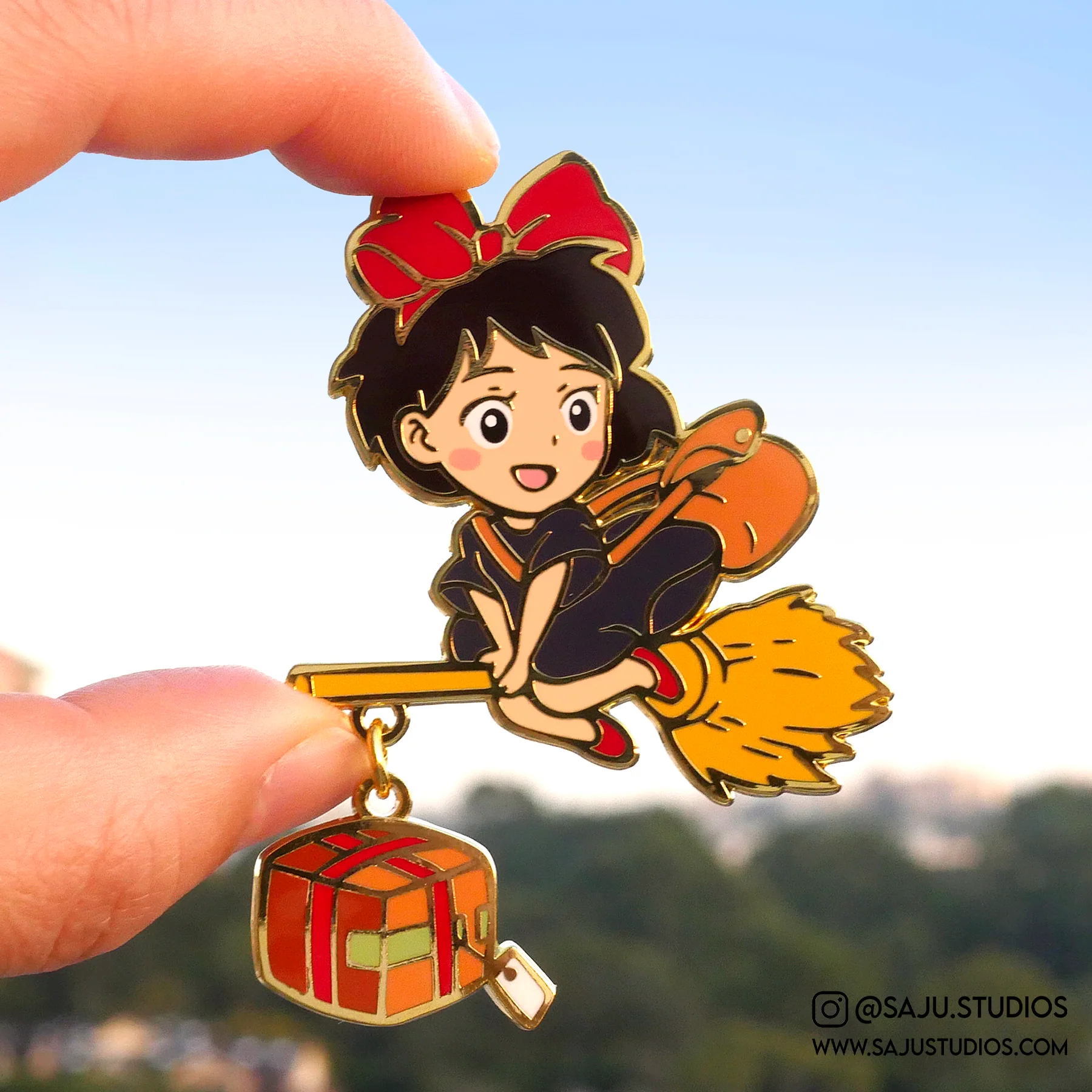 Kiki Enamel Pin