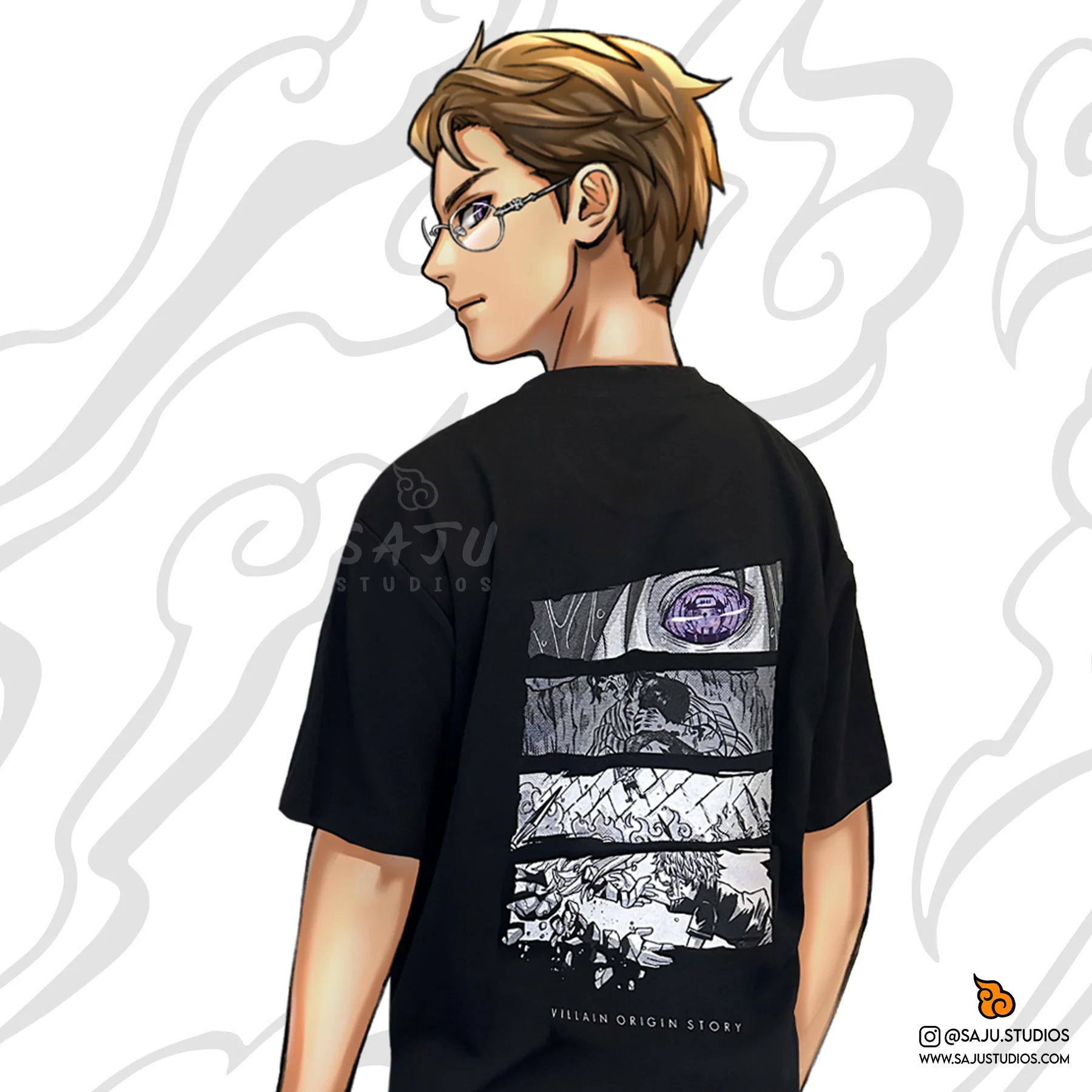 Villain Origin Story Shirt [Embroidered & Double-Sided]