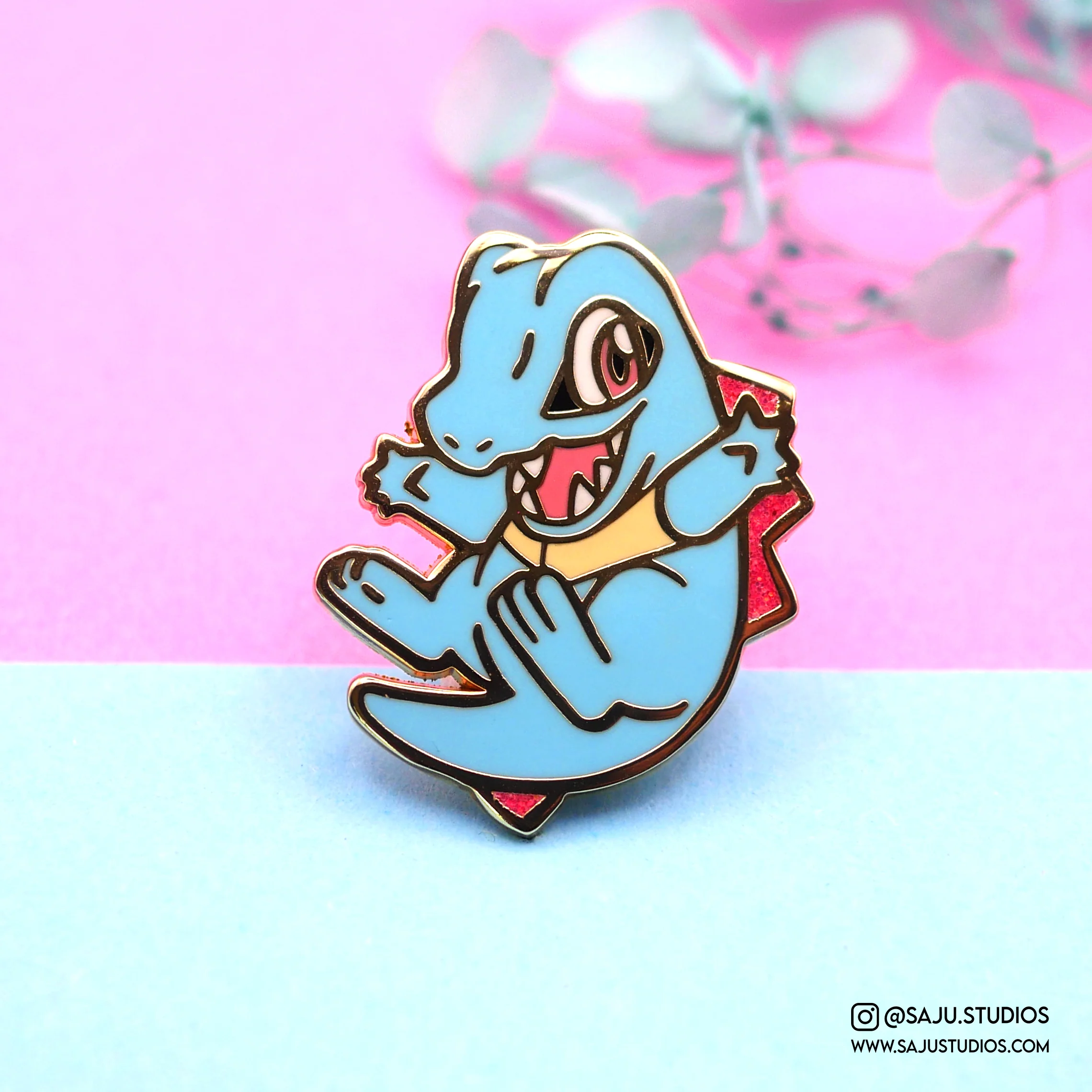 Water Crocodile Enamel Pin - Image 4