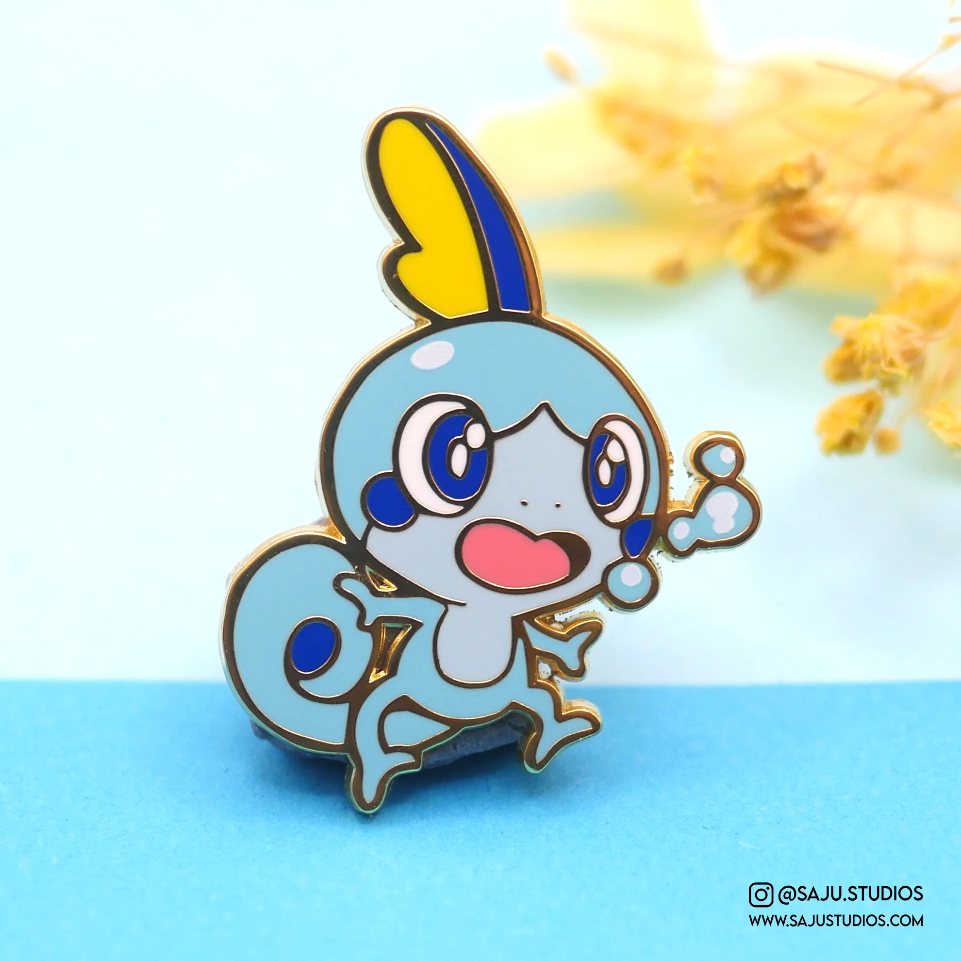 Water Lizard Enamel Pin